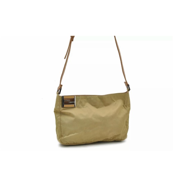 Fendi Beige Nylon Shoulder Bag - Picture 1 of 11